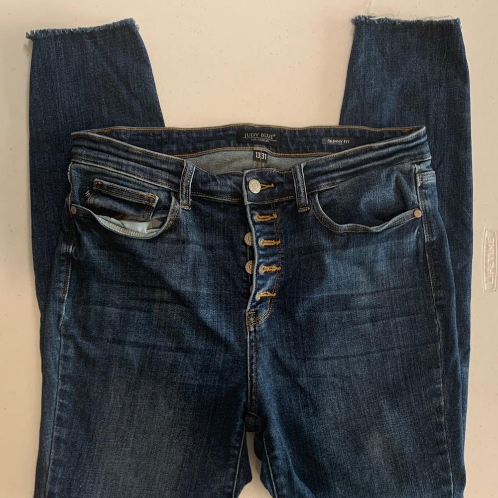 Judy Blue Women's Deep Indigo Skinny Jeans